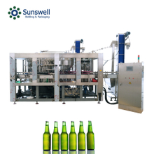 Factory Price 4 in 1 Rinsing Filling Screw and ROPP Cap Sealing Machine for Sparkling Water Glass and PET Bottle