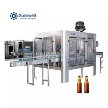 Automatic beer bottling rotary liquid filling machine in glass bottle