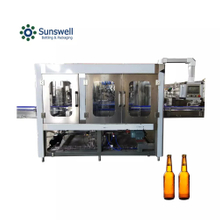 Large scale automatic beer glass bottle filling machine